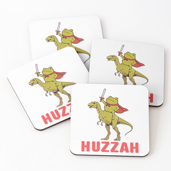 Item preview,  Vintage Huzzah Knight Frog Riding A Dinosaur designed and sold by Mado Shop.