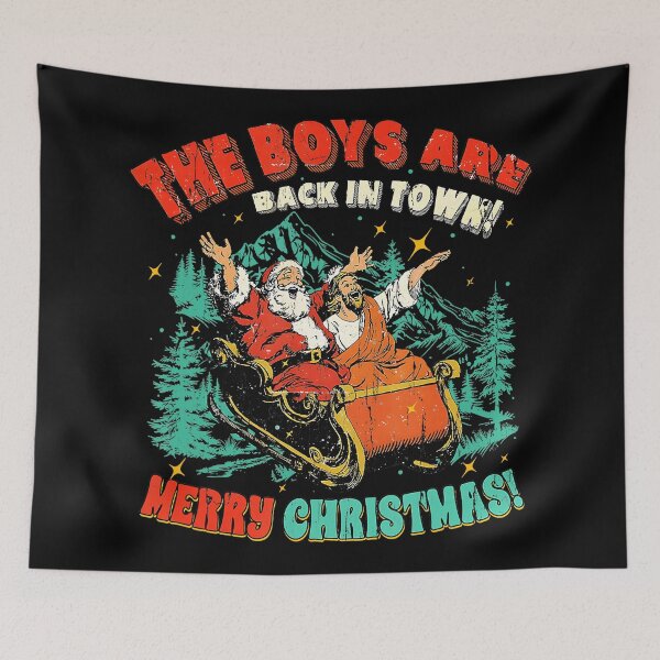 Item preview, The Are Back In Town Merry Christmas  designed and sold by JEFDodsonArt.