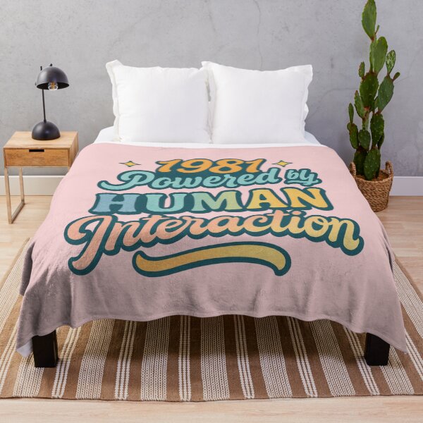 Item preview, Born in 1981 retro typography in candy-colored pastel tones designed and sold by Meandmyshop.