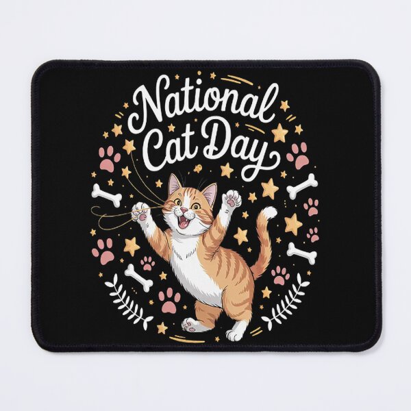 Item preview, National Cat Day Cute Tabby Kitty Celebration Happy Cat designed and sold by gandebro.