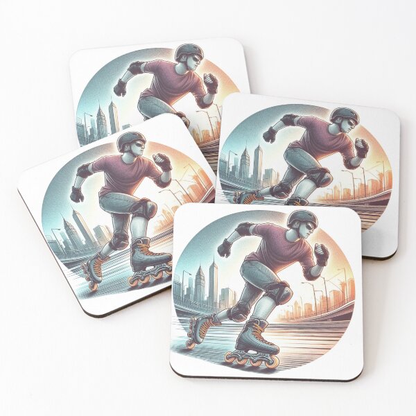 Item preview, Roller Skater – Urban Speed and Motion Illustration designed and sold by denip.