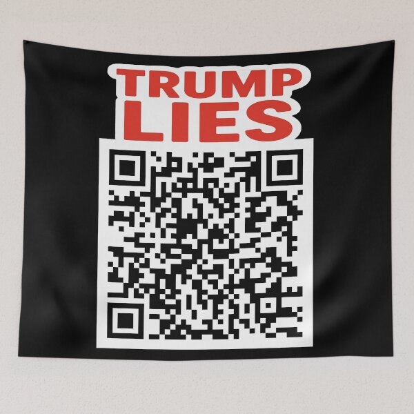 Item preview, TRUMP LIES QR Code designed and sold by Owcomm.