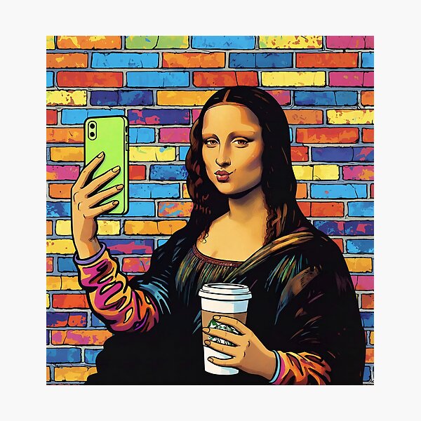 Item preview, Selfie of Mona Lisa designed and sold by DOXYBLUE.