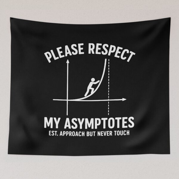 Item preview, Asymptotes Math Pun – Funny Calculus Teacher designed and sold by gunaone-design.