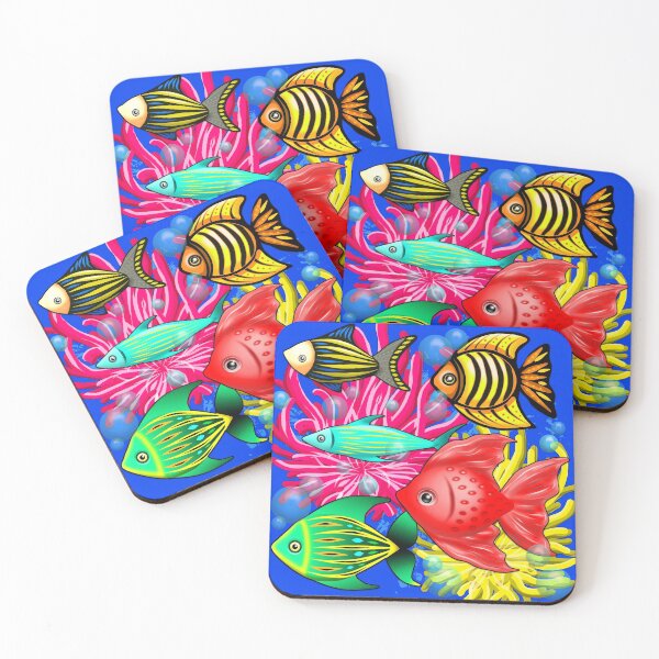 Item preview, Fish Cute Colorful Doodles  designed and sold by BluedarkArt.