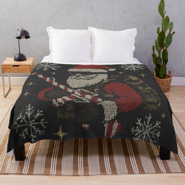 Item preview, Army Ugly Christmas Sweater Santa Soldier designed and sold by Callsign 84.