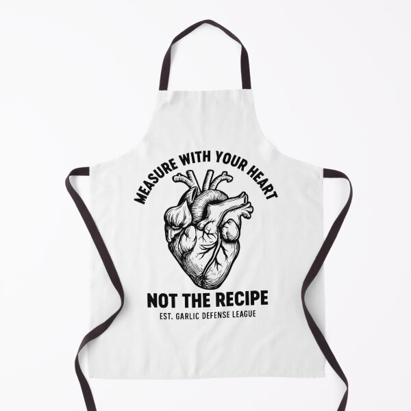 Item preview, Measure With Your Heart – Garlic Cooking Humor designed and sold by gunaone-design.