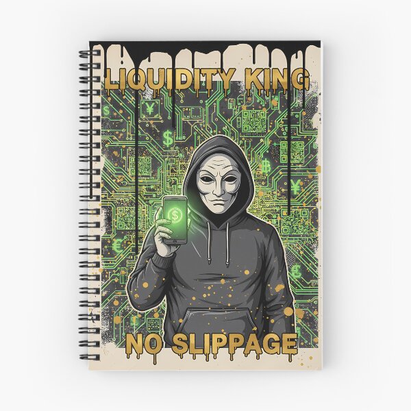 Item preview, Liquidity King No Slippage Crypto Hacker Poster Circuit Board Graffiti With Gold Drips And Neon Green designed and sold by Bored Elon.
