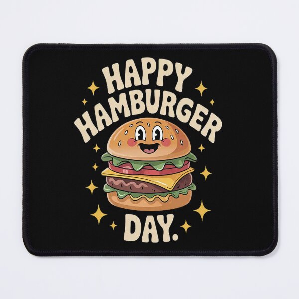 Item preview, National Hamburger Day Kawaii Burger Cheeseburger Fast Food designed and sold by gandebro.