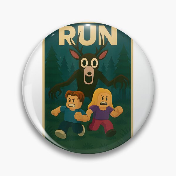 Item preview, Run - 99 Nights Halloween Gamer Deer in The Forest Kids Meme designed and sold by dperlo06.