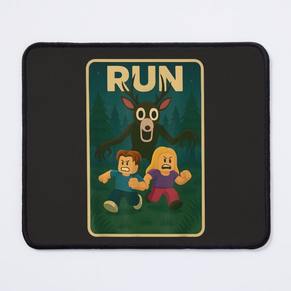 Item preview, Run - 99 Nights Halloween Gamer Deer in The Forest Kids Meme designed and sold by dperlo06.