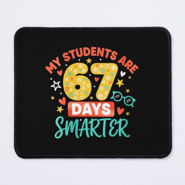 Item preview, Wos My Students Are 67 Days Smarter Funny Teacher Kids 6 7 Meme Vneck designed and sold by gladysenglish.