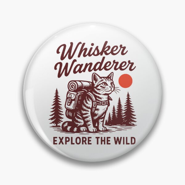 Item preview, Whisker Wanderer Cat Funny Adventure Kitty Cat Explorer designed and sold by gunaone-design.