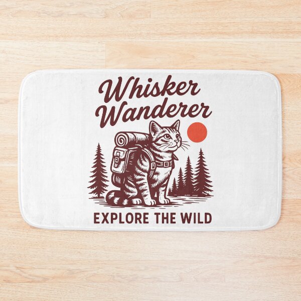 Item preview, Whisker Wanderer Cat Funny Adventure Kitty Cat Explorer designed and sold by gunaone-design.