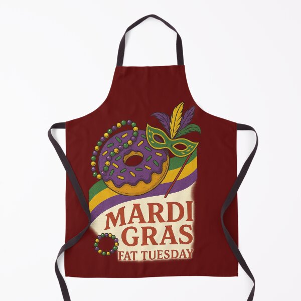 Item preview, Mardi Gras Fat Tuesday – Retro Donut Carnival Illustration designed and sold by NERO gOVEDI.
