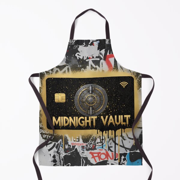 Item preview, Midnight Vault Gold Crypto Card Street Art Poster – Secure Fintech Wallet And Luxury Money Aesthetic designed and sold by Bored Elon.