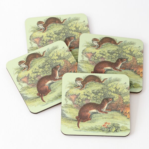 Item preview, vintage weasel in nature designed and sold by okapia concolor.