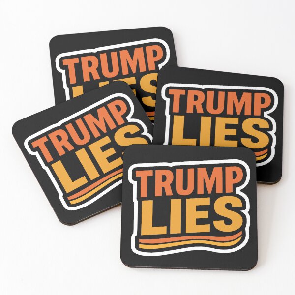 Item preview, Trump Lies Anti-Trump Political Slogan designed and sold by Owcomm.