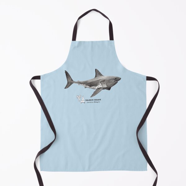 Item preview, SALMON SHARK-Lamna ditropis (name and teeth) designed and sold by BEATRIZ ABAITUA.