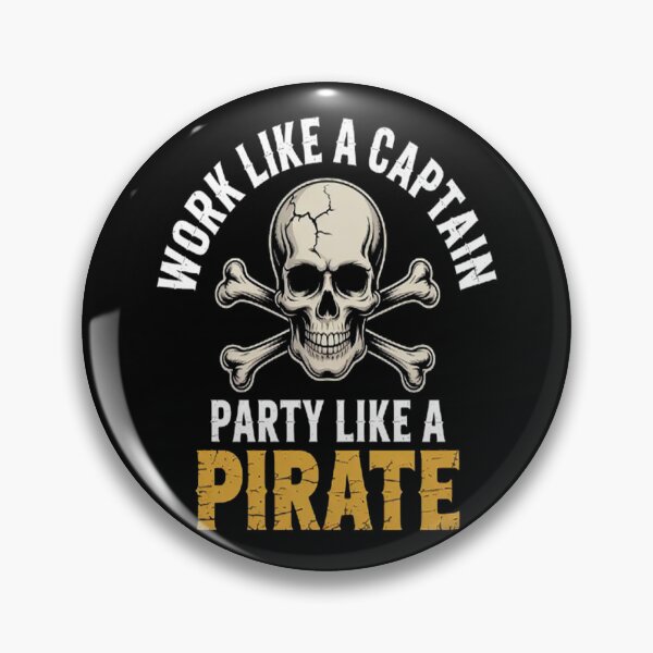 Item preview, Party Like a Pirate Love Saying Captain designed and sold by gandebro.