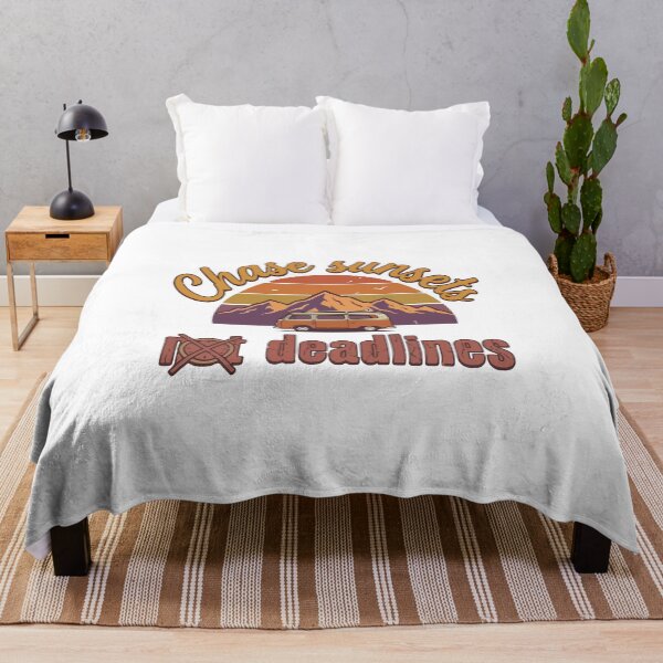 Item preview, Chase Sunsets Not Deadlines | Travel Freedom Lifestyle T-Shirt designed and sold by typoinspired.