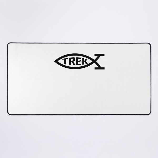 Item preview, Funny Nerdy Trek Fish Symbol Sci-Fi Fan Black Text designed and sold by MathWare MathClips.