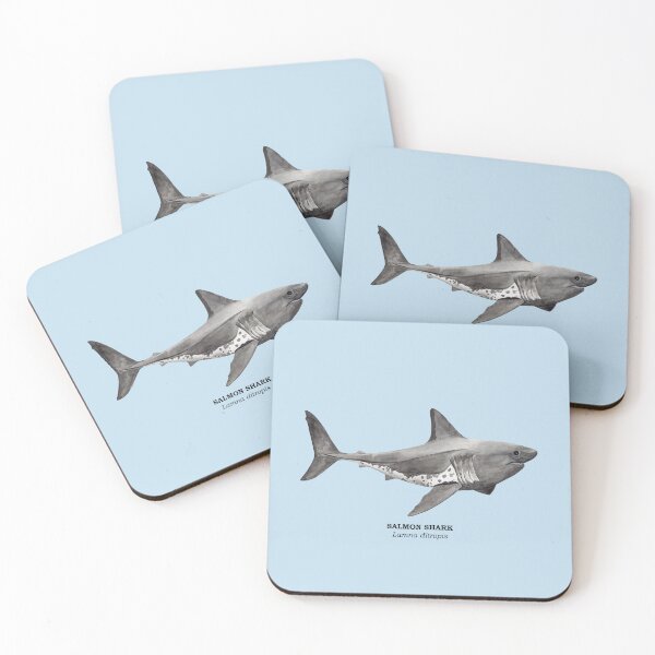 Item preview, SALMON SHARK-Lamna ditropis (name) designed and sold by BEATRIZ ABAITUA.