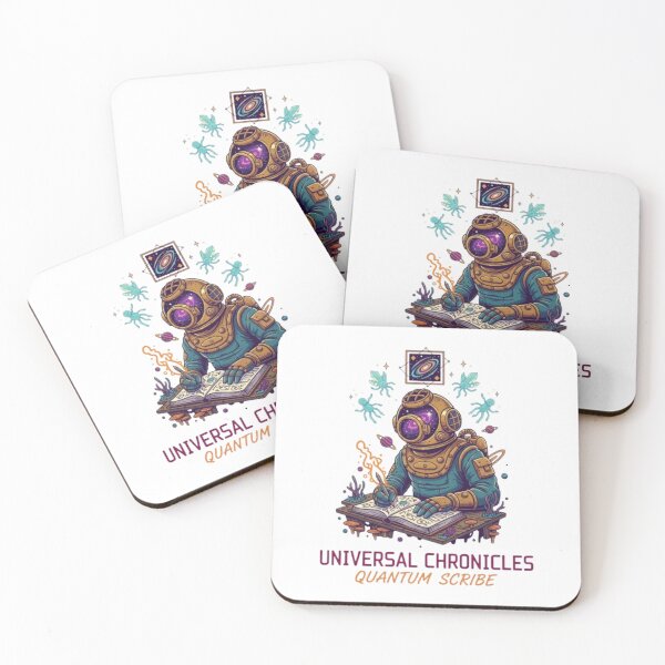 Item preview, Universal Chronicles – Cosmic Astronaut Writer Illustration designed and sold by Dogandesighn.