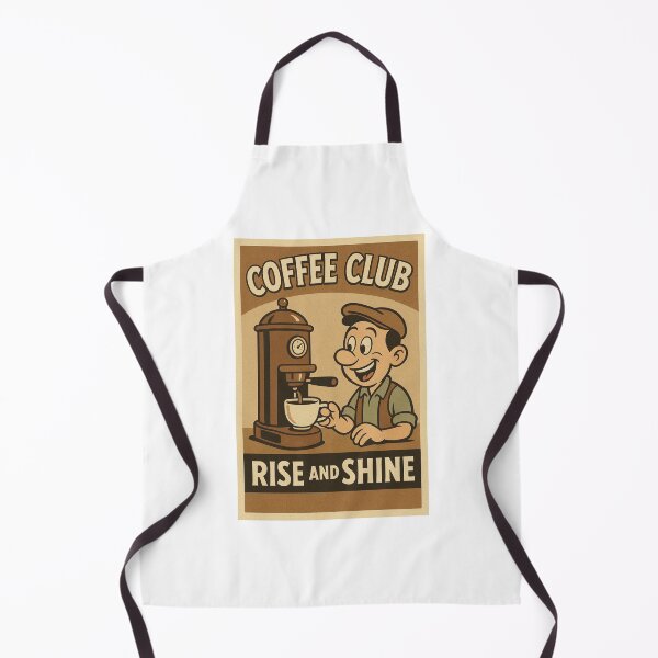 Item preview, Retro Coffee Club Poster | 1930s Cartoon Style Kitchen Art | Vintage Espresso Machine Print | Coffee Bar Decor designed and sold by EddMen.