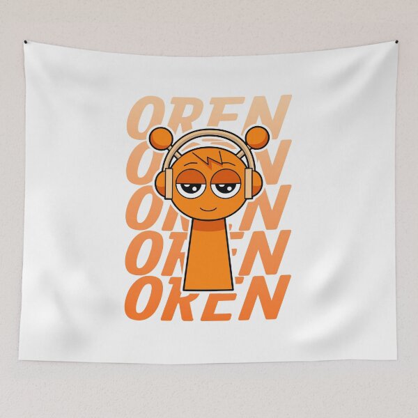 Item preview, Sprunki Oren Orange designed and sold by brainmktdgtal.
