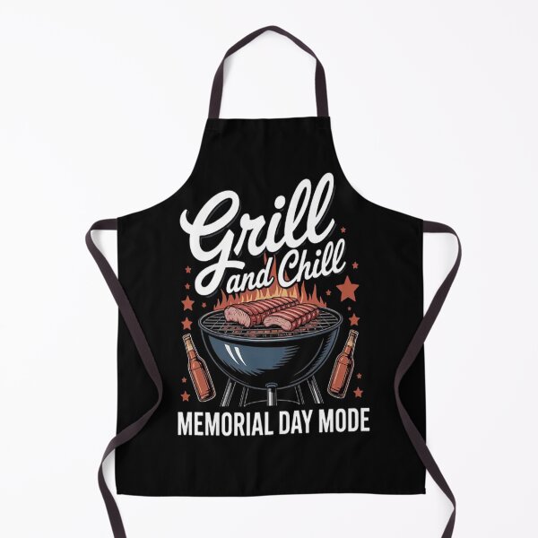 Item preview, Patriotic Grill And Chill BBQ Memorial Day Mode designed and sold by gandebro.