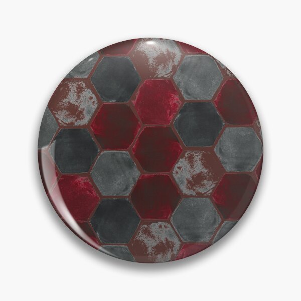 Item preview, Hexagon grid - Red & Gray designed and sold by Studio Variatio.