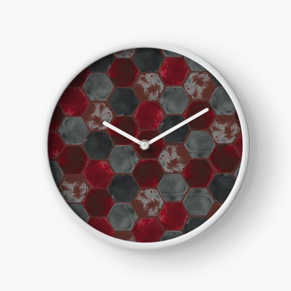Item preview, Hexagon grid - Red & Gray designed and sold by Studio Variatio.