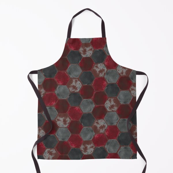 Item preview, Hexagon grid - Red & Gray designed and sold by Studio Variatio.