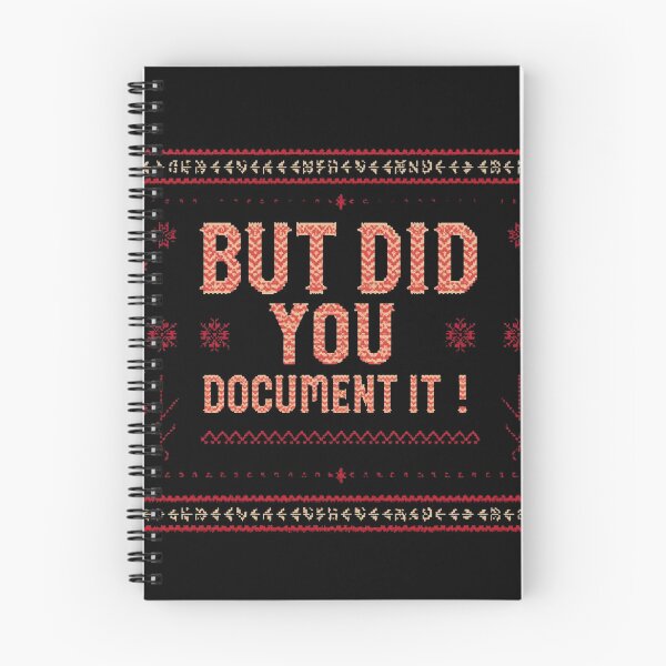 Item preview, But Did You Document It – Ugly Sweater Style Office Humor designed and sold by SaritaVerseArt.