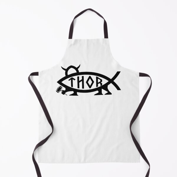Item preview, Funny Nerdy Thor Fish Symbol Norse Mythology Fan Black Text designed and sold by MathWare MathClips.