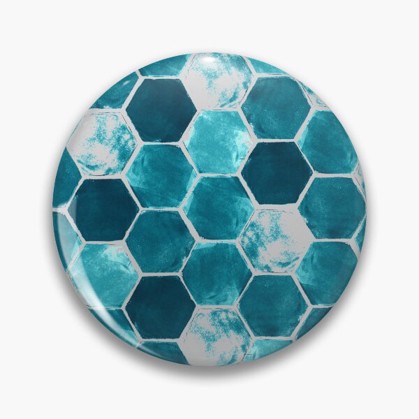 Item preview, Hexagon grid -Icy blue designed and sold by Studio Variatio.
