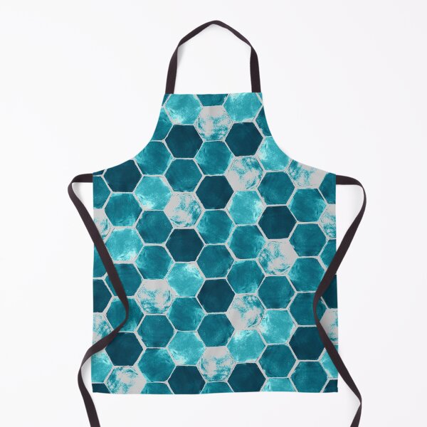 Item preview, Hexagon grid -Icy blue designed and sold by Studio Variatio.