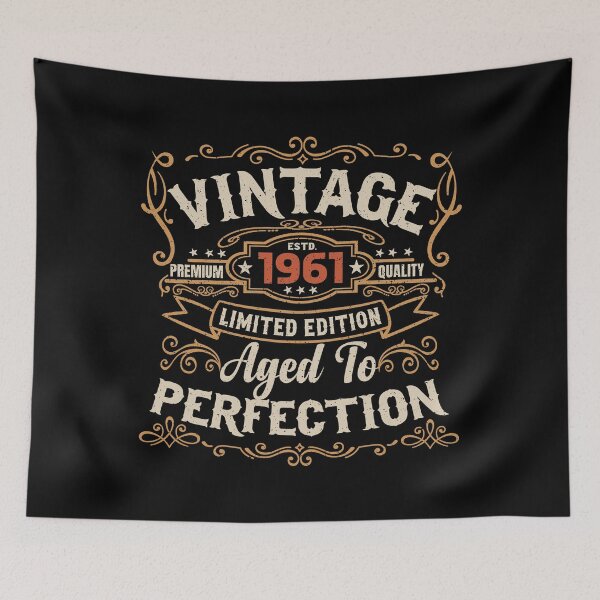 Item preview, 65th Birthday Vintage 1961 For 65 Years Old Men designed and sold by eclecTEEq.