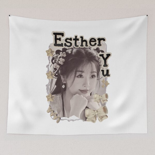 Item preview, Yu Shuxin – Esther Yu (虞书欣) Chinese Actress Art Chinese Celebrity Illustration Scrapbook Collage Cozy Y2K Vintage Design designed and sold by HELL0WBELLO.