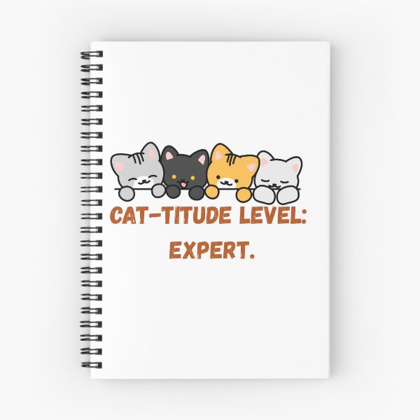 Item preview, Cat-titude Level: Expert | Funny Sarcastic Cat Quote Design designed and sold by NCODesigns.