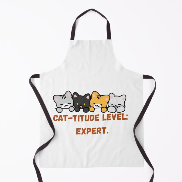 Item preview, Cat-titude Level: Expert | Funny Sarcastic Cat Quote Design designed and sold by NCODesigns.