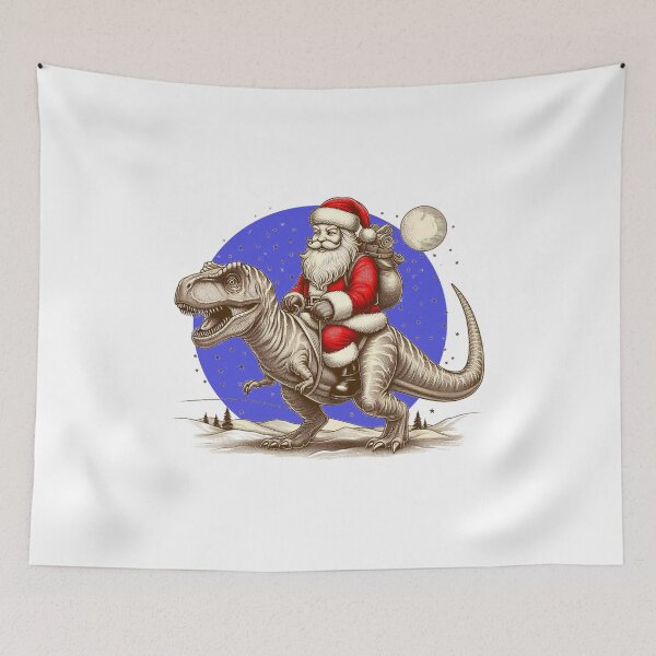 Item preview, Santa On Trax – T-Rex Holiday Ride Fantasy Design designed and sold by denip.