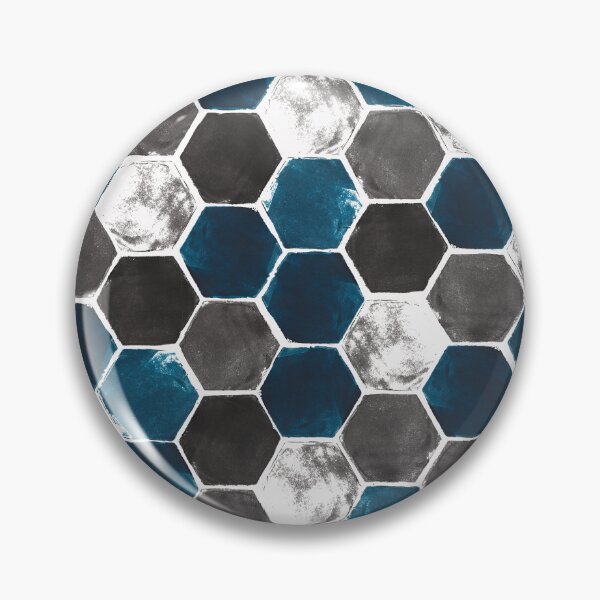 Item preview, Hexagon grid -original colours on white background designed and sold by Studio Variatio.