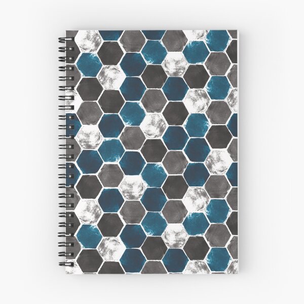 Item preview, Hexagon grid -original colours on white background designed and sold by Studio Variatio.