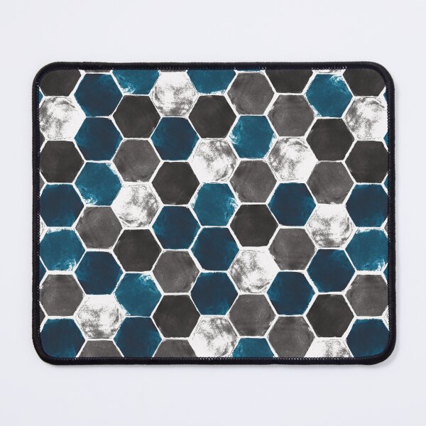 Item preview, Hexagon grid -original colours on white background designed and sold by Studio Variatio.