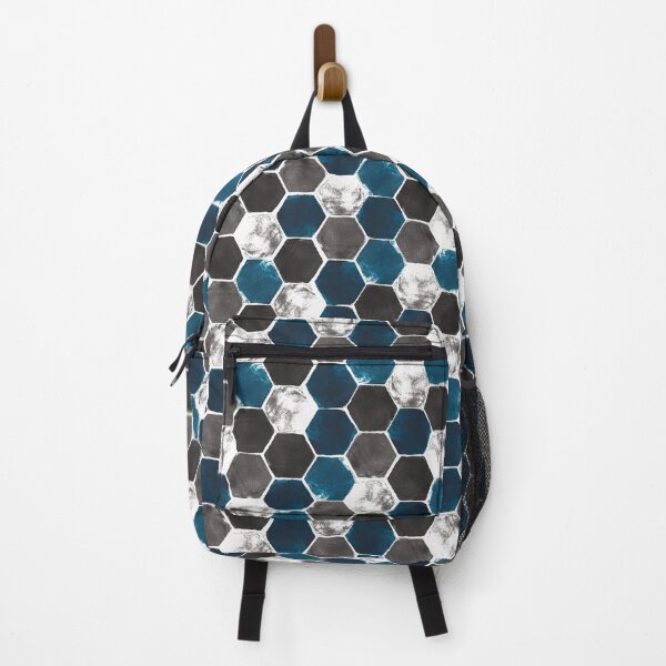 Item preview, Hexagon grid -original colours on white background designed and sold by Studio Variatio.