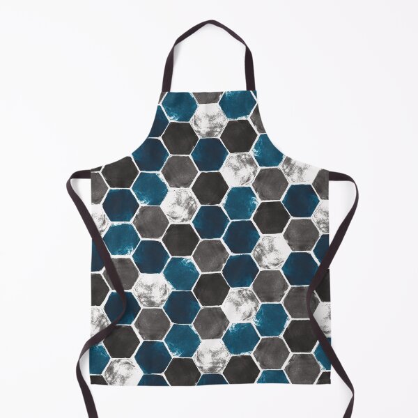 Item preview, Hexagon grid -original colours on white background designed and sold by Studio Variatio.
