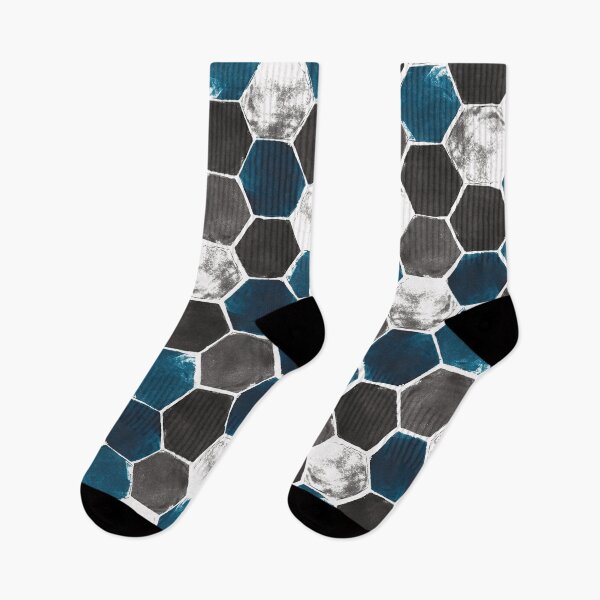Item preview, Hexagon grid -original colours on white background designed and sold by Studio Variatio.