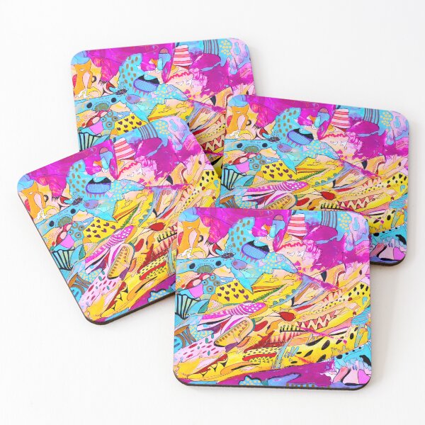 Item preview, 692. Il Primo Sorso di Caffè. Colorful Abstract Art designed and sold by Veera Zukova.